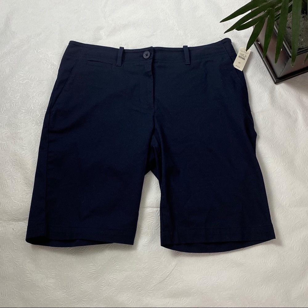 🎉 NWT Talbots 6 Petite Navy Shorts